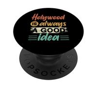 Hollywood Is Always A Good Idea Voyage cinéma américain USA PopSockets PopGrip Adhésif
