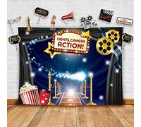Hollywood Kit de Toile de Fond pour Photographie sur Le thème du cinéma et Accessoires de Studio Idéal comme Fond de Cabine Photo pour déguisement et récompenses