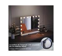 Hollywood LED Bulb, Lighted Vanity Mirror, Dimmable, 3 Color Lighting Modes (Light Only, No Mirror)