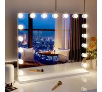 Hollywood Makeup Mirror - 17led Dimmable, Dressing Table Mirror With 3 Light Modes, Touch Control, Table/Wall Mount, 60 X 53 Cm