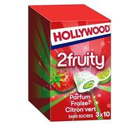 HOLLYWOOD - Max Fraise Citron Vert Dragées Sans Sucres 66G - le Lot De 3