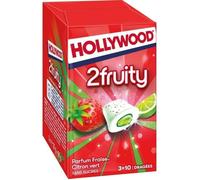 HOLLYWOOD - Max Fraise Citron Vert Dragées Sans Sucres 66G - Lot De 3