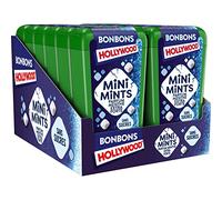 Hollywood Mini Mints - Bonbons Sans Sucres - Parfum Menthe Forte - Lot de 12 boîtes de 25 Pastilles - 12,5 g