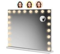 Hollywood Miroir de maquillage, 80 x 60 cm, noir, 80 x 60 cm