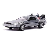 Jada – Voiture miniature de collection – DMC Time Machine BTTF 2 (1975) – 1/24 métal – Argenté