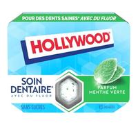 HOLLYWOOD Soin Dentaire Chewing-gum à la menthe verte sans sucres 51 g