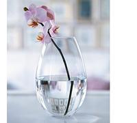 Holmegaard Vase H20.5 cm Cocoon Design Original en Verre soufflé, Transparent