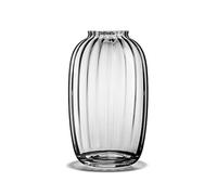 Holmegaard Vase H25.5 cm Primula Motif optique en verre soufflé, transparent