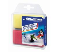 Holmenkol BaseWax Mix Hot Alpha-Beta Jaune Rouge 2x 35g Base Skiwax