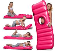 HOLO Matelas Gonflable pour Femme Enceinte, Matelas de Repos doté d’Un Trou pour Le Ventre idéal Pendant la Grossesse (Pink)