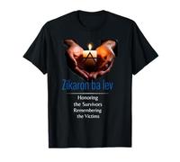 Holocaust Rembr Memorial Day, Yom HaShoah, Zikaron ba lev T-Shirt