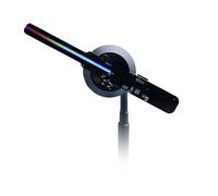 Hologram Fan Advertising Display Projector with 6.3 inches 2000 X128 Wi-FI Control Floating Art Decoration Holographic Video, Suitable for Bars
