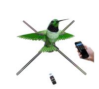 Hologramm Projektor,56cm 3D Holographischer Anzeigen Fan,3D Display Fan,Holographic Bilder Fan Messer 16g FüR WiFi, Mit 576Led Lampen Einkaufszentren,Weihnachten Halloween