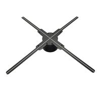 Hologramme 3D de 50cm avec Wi-Fi et Bluetooth, Projecteur Hologramme 3D avec 560 LED, 2200 cd/m² et 1500 vidéos 3D Gratuites, Projecteur Holographique 3D pour Expositions, Magasins, Centres Commerciau