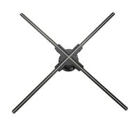 Hologramme 3D de 65cm avec Wi-Fi et Bluetooth, Projecteur Hologramme 3D avec 768 LED, 2500 cd/m² et 1500 Vidéos 3D Gratuites, Projecteur Holographique 3D pour Expositions, Magasins, Centres Commerciau