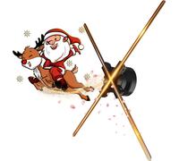 Hologramme 3D Projecteur 56Cm Ventilateur Holographique Avec Wifi App Télécommande Bluetooth 700 Vidéos Pour Exposition Publicité Animation Flottante Vitrine Événementiel