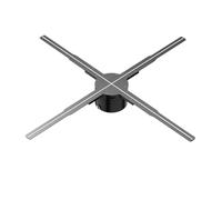 Hologramme 3D, Ventilateur De Projection Holographique 3D 62 Cm, Affichage Publicitaire À LED, Lumière Holographique, Télécommande, Lecteur, Prise En Charge D'image 3D Adapté aux Magasins, Bars, et Fê