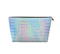 Hologramme coloré de Couleur Arc-en-Ciel holographique, Trousse de Maquillage Trousse à cosmétiques Trousse de Toilette de Voyage Portable Pochette de Toilette
