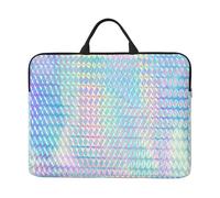 Hologramme de Couleur Arc-en-Ciel coloré holographique,Housse pour Ordinateur Portable 14 Pouces, Sacoche pour Ordinateur Portable, Mallette avec poignée