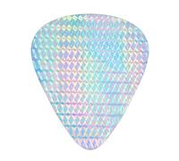 Hologramme de couleur arc-en-ciel coloré Holographique,Lot de 12 médiators de guitare, 3 épaisseurs différentes pour guitare acoustique, basse, ukulélé