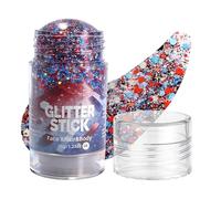 Holographic Body Glitter Stick, 35g Glow Shimmer Makeup Long Tail Stick Formula, High Face Hair Body Glitter for Women Men Festival Concert Party Carnival Night Club Birthday