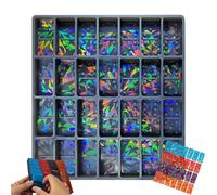 Holographic Chocolate Mold,moules À Chocolat Holographiques En Silicone,Holographic Silicone Mold with 28 Small Grids,easy Release Deep Thick Molds,Reusable DIY Baking Wax Melts-A