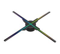 Holographic Fan Projection Advertising Machine 3D Hologramm Projektor Z7H pour Le WiFi, Version Directe des Puces Légères Décoration iOS Decoration 3D Hologram Projecteur Accessoires (Prise UE)
