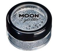 Holographic Glitter Shakers par Moon Glitter - 100% cosmétiques paillettes pour le visage, le corps, les ongles, les cheveux et les lèvres - 5g - Argent