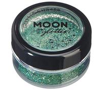 Holographic Glitter Shakers par Moon Glitter - 100% cosmétiques paillettes pour le visage, le corps, les ongles, les cheveux et les lèvres - 5g - Vert