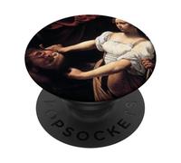 Holophernes Judith du Caravage | Peinture d'art chrétien PopSockets PopGrip Adhésif