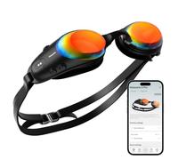 Holoswim Lunettes de natation intelligentes, affichage numérique des données en temps réel avec application d'analyse de données AI, sans abonnement, lentille anti-buée TÜV, étanchéité IP68, lunettes