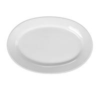 'Holst Porcelaine AL 034 Plat Ovale Albergo interrompable Blanc, 33,5 x 22,7 x 3,4 cm