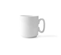 'Holst Porcelaine BC 022 Gobelet à Café 0,22 l Ronald empilable, Blanc, 7,5 x 7,5 x 8,2 cm