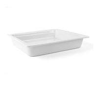 Holst Porcelaine GN 1-1 20 Gastronorm GN 1/1 GN Plateau 20 mm, Blanc, 53 x 32,5 x 2 cm, Porcelaine, weiß, 2/3