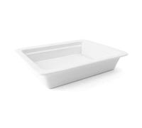 Holst Porcelaine GN 1-1 20 Gastronorm GN 1/1 GN Plateau 20 mm, Blanc, 53 x 32,5 x 2 cm, Porcelaine, weiß, 1/2