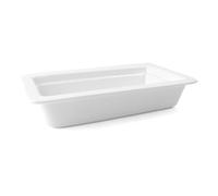 Holst Porcelaine GN 1-1 20 Gastronorm GN 1/1 GN Plateau 20 mm, Blanc, 53 x 32,5 x 2 cm, Porcelaine, weiß, 1/3