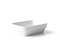 Holst Porcelaine GVS 017 Porte-Savon, glasierter Fond Blanc, 11.4 x 8.1 x 3,4 cm