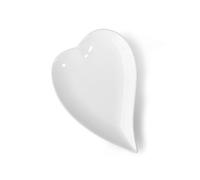 Holst Porcelaine HP 018 Coeurs Assiette/Plaque Moderne Blanc 18 cm, 18 x 12 x 2 cm