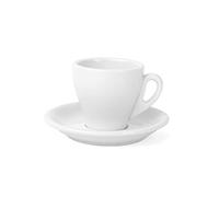 'Holst Porcelaine it 001 FA3 Tasse à Espresso Italiano sur inférieure Uta, 0,08 l, 2 unités, Blanc, 11 x 11 x 6,5 cm