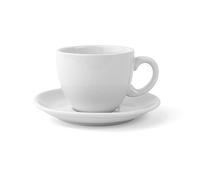 Holst Porcelaine PA 151 O FA3 Café/Cappuccino supérieure 0,20 l sur inférieure Uta, Blanc, 14 x 14 x 7.7 cm