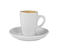 'Holst Porcelaine PA 154 FA1 Tasse à Espresso/Moka Palermo 0, 07 L avec Uta 112, Plastique, Blanc, 11,5 x 11,5 x 7,5 cm, 6 unités