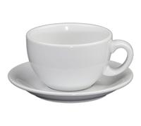 'Holst Porcelaine PA 157 O'FA5 Lait Tasse à café Palermo sur inférieure Uta, 0,35 l, Blanc, 16 x 16 x 8 cm