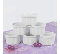 Holst Porcelaine RA 2038 Tartes-, Moule à soufflé et Ramequin Blanc 10 cm, 10 x 10 x 5.7 cm