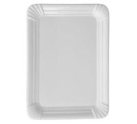 'Holst Porcelaine SL 009 Plaque rectangulaire Aspect Snack Line, Blanc en Carton, 25 x 18 x 2 cm