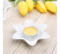 'Holst Porcelaine tlh 003 Photophore 12 cm Fleur Blanc 11 x 11 x 2,5 cm