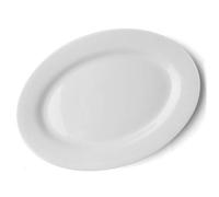 'Holst Porcelaine VLP 500 Plat Ovale Vital Level Plat, Blanc, 50 x 35,5 x 4 cm