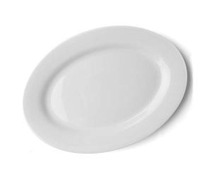 'Holst Porcelaine VLP 500 Plat Ovale Vital Level Plat, Blanc, 50 x 35,5 x 4 cm
