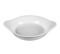 'Holst Porcelaine WA 210625 Gratin Coque et œufs Poêle Ronde 26 cm Wallis Blanc 32.8 x 26.1 x 3,9 cm