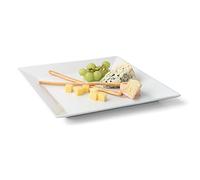 'Holst Porcelaine YK 1151 Quader Assiette Plate 33 cm Yoyo Canton Blanc 33.3 x 33.3 x 3,6 cm