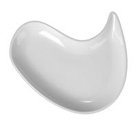 'Holst Porcelaine YY 021 Assiettes Plates 27 cm Yin et Yang Demi Portion, Blanc, 27,7 x 24,3 x 3,2 cm
